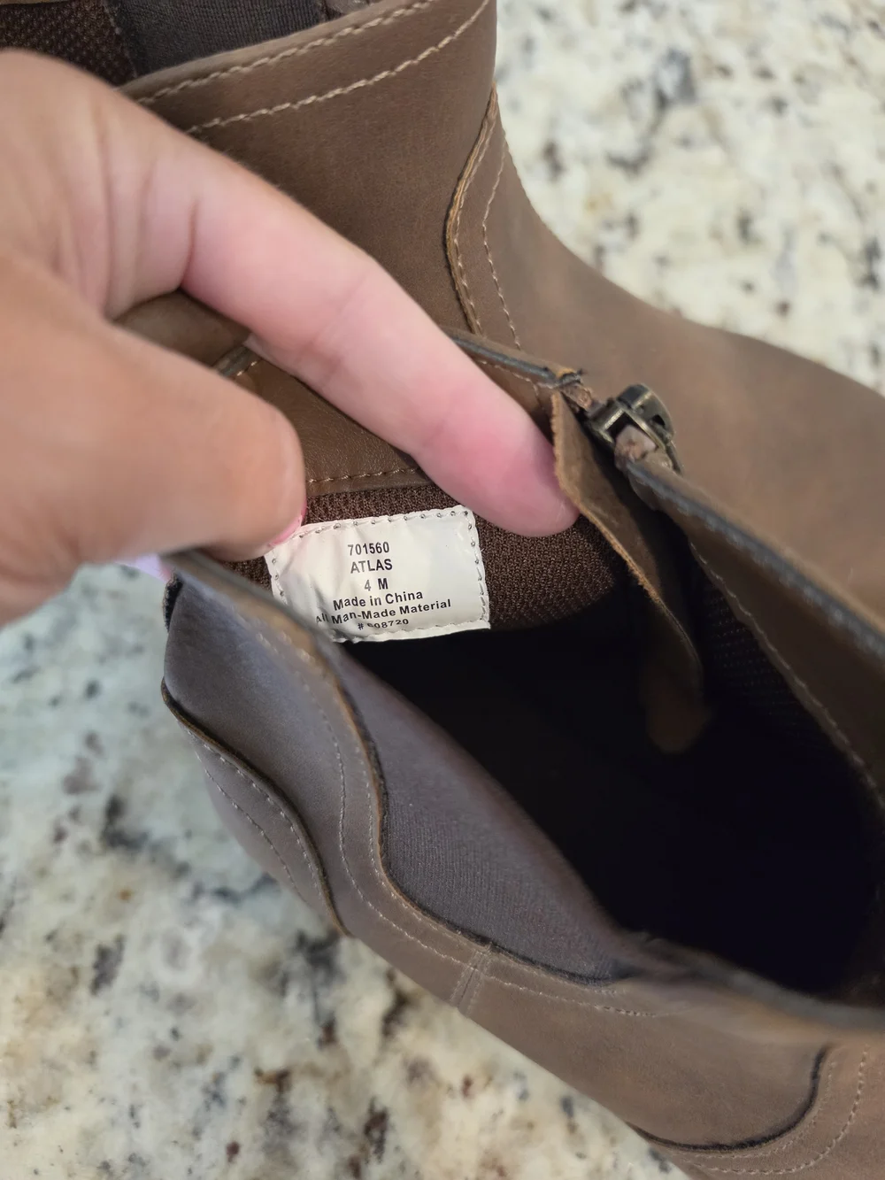 Kids Brown Chelsea Zip Ankle Boots